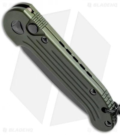 Microtech LUDT Automatic Knife OD Green (3.4" Black Serr) 135-2OD 2 Microtech LUDT Automatic Knife OD Green (3.4" Black Serr) 135-2OD - Image 2