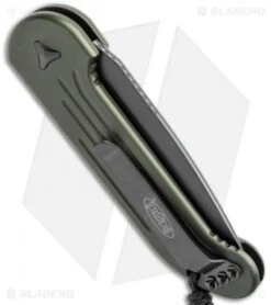 Microtech LUDT Automatic Knife OD Green (3.4" Black Serr) 135-2OD 5 Microtech LUDT Automatic Knife OD Green (3.4" Black Serr) 135-2OD -Microtech microtech ludt 135 2 od side cm 1