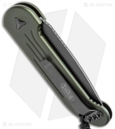 Microtech LUDT Automatic Knife OD Green (3.4" Black Serr) 135-2OD 3 Microtech LUDT Automatic Knife OD Green (3.4" Black Serr) 135-2OD - Image 3