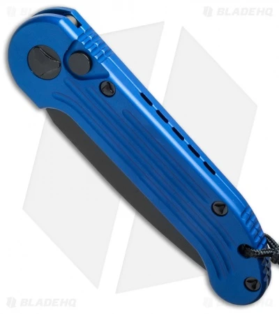 Microtech LUDT Automatic Knife Blue (3.4" Black Serr) 135-2BL 2 Microtech LUDT Automatic Knife Blue (3.4" Black Serr) 135-2BL - Image 2