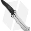 Microtech Metalmark Silver Aluminum Balisong Butterfly Knife (3.875" Black)