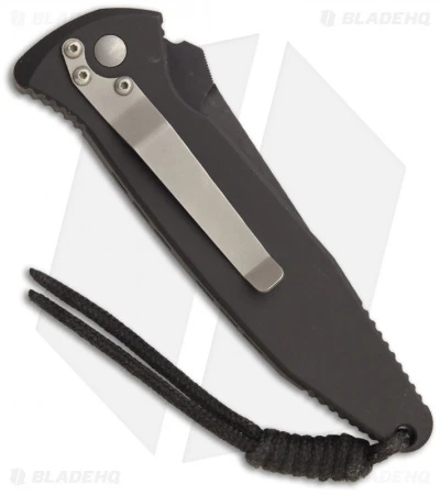 Microtech Mini Socom Tanto Automatic Knife (3.25" Black Serr) 2/2000 2 Microtech Mini Socom Tanto Automatic Knife (3.25" Black Serr) 2/2000 - Image 2