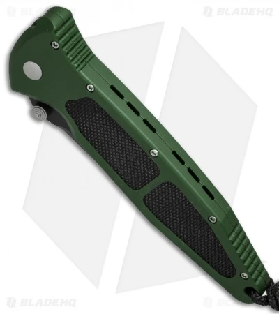 Microtech Mini Socom Manual Knife Green Aluminum (3.25" Black Serr) 12/1998 2 Microtech Mini Socom Manual Knife Green Aluminum (3.25" Black Serr) 12/1998 - Image 2