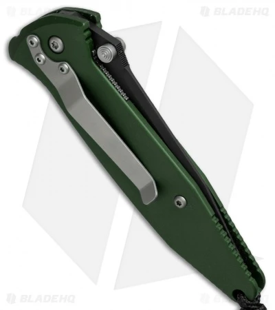 Microtech Mini Socom Manual Knife Green Aluminum (3.25" Black Serr) 12/1998 3 Microtech Mini Socom Manual Knife Green Aluminum (3.25" Black Serr) 12/1998 - Image 3