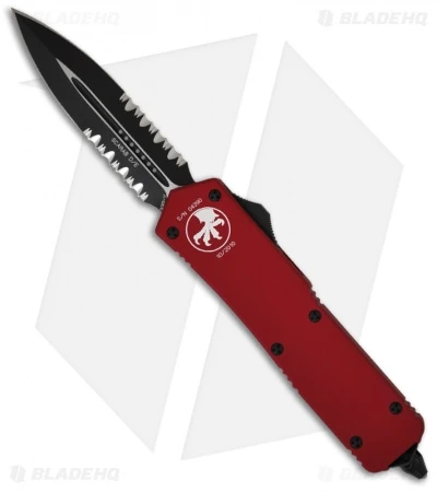 Microtech Scarab Executive Red OTF D/E Dagger Knife (Two-Tone SER) 109-2RD 1 Microtech Scarab Executive Red OTF D/E Dagger Knife (Two-Tone SER) 109-2RD