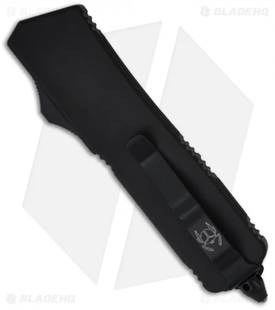 Microtech Scarab Executive Tactical OTF Tanto Knife (3.5" Black Serr) 108-3T 2 Microtech Scarab Executive Tactical OTF Tanto Knife (3.5" Black Serr) 108-3T - Image 2