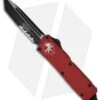 Microtech Scarab Executive Red OTF Tanto Knife (3.5" Black Serr) 108-2RD