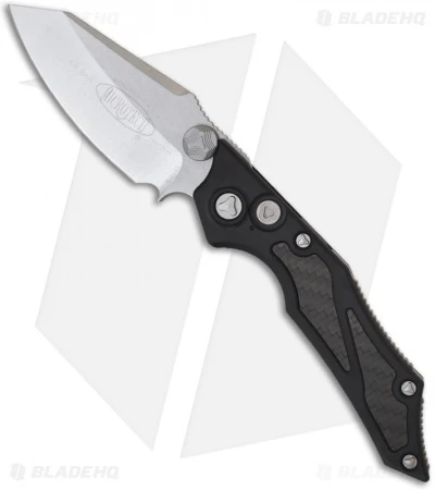 Microtech Select Fire Dual Action Automatic Knife (3.5" Stonewash Plain) 128-10 1 Microtech Select Fire Dual Action Automatic Knife (3.5" Stonewash Plain) 128-10