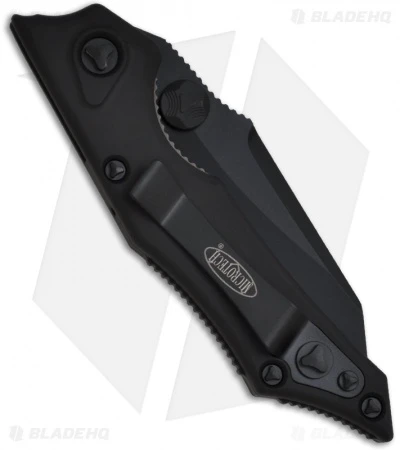 Microtech Tactical Select Fire Knife Manual Folder (3.5" Black Serr) 129-2T 2 Microtech Tactical Select Fire Knife Manual Folder (3.5" Black Serr) 129-2T - Image 2