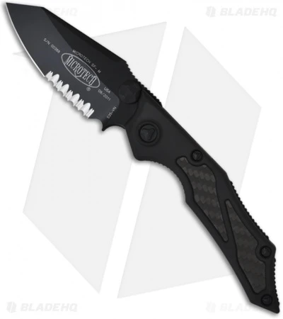 Microtech Tactical Select Fire Knife Manual Folder (3.5" Black Serr) 129-2T 1 Microtech Tactical Select Fire Knife Manual Folder (3.5" Black Serr) 129-2T