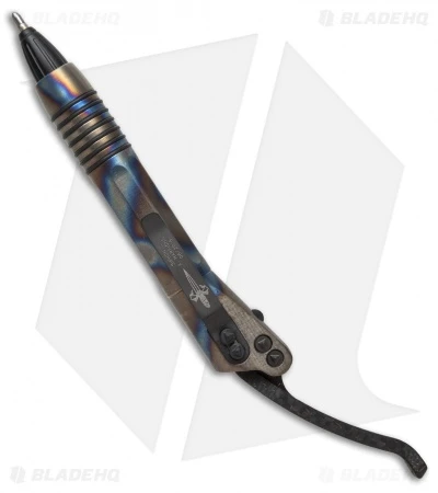 Marfione Custom Microtech Siphon II Flamed Ti W/ LSCF Lever 1 Marfione Custom Microtech Siphon II Flamed Ti W/ LSCF Lever