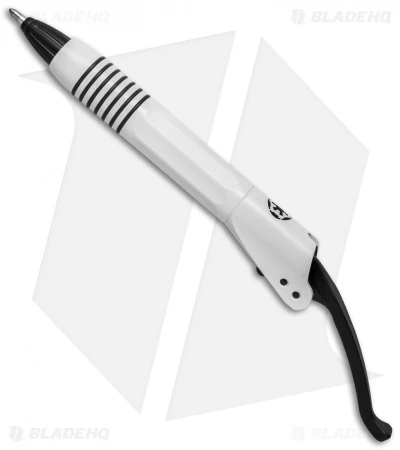Microtech Siphon II Storm Trooper Pen - White W/ Black Clip 1 Microtech Siphon II Storm Trooper Pen - White W/ Black Clip