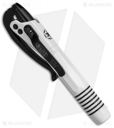 Microtech Siphon II Storm Trooper Pen - White W/ Black Clip 3 Microtech Siphon II Storm Trooper Pen - White W/ Black Clip - Image 3