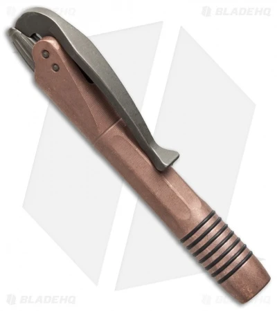 Microtech Marfione Custom Siphon II Copper Pen - Bronzed Hardware 2 Microtech Marfione Custom Siphon II Copper Pen - Bronzed Hardware - Image 2