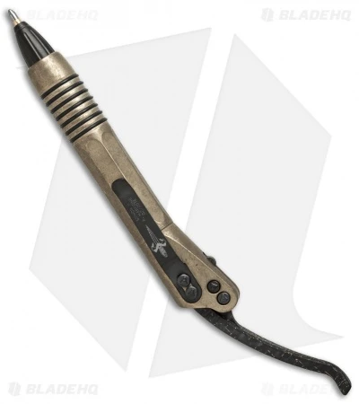 Marfione Custom Microtech Siphon II Bronzed Aluminum Pen + LSCF Lever 1 Marfione Custom Microtech Siphon II Bronzed Aluminum Pen + LSCF Lever