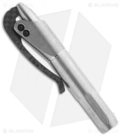 Microtech Marfione Custom Bronzed Titanium Siphon Pen W/ Lightning Strike CF 3 Microtech Marfione Custom Bronzed Titanium Siphon Pen W/ Lightning Strike CF -Microtech microtech siphon distressed titanium carbon fiber side 1