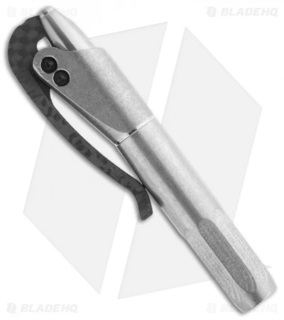 Microtech Marfione Custom Bronzed Titanium Siphon Pen W/ Lightning Strike CF 2 Microtech Marfione Custom Bronzed Titanium Siphon Pen W/ Lightning Strike CF - Image 2