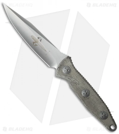Marfione Custom Socom Alpha Clip Point Fixed Blade Green Micarta (5" Stonewash) 1 Marfione Custom Socom Alpha Clip Point Fixed Blade Green Micarta (5" Stonewash)