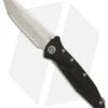 Microtech Socom Delta Tanto Folding Knife G-10 (4" Bead Blast Full Serr) 163-9