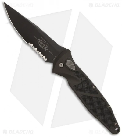 Rare Microtech Socom Elite Automatic Knife (4" Black Serr) 01/2001 1 Rare Microtech Socom Elite Automatic Knife (4" Black Serr) 01/2001