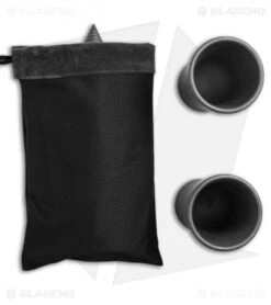 Microtech Titanium Flask Set + 2 Shot Glasses 7 Microtech Titanium Flask Set + 2 Shot Glasses -Microtech microtech titanium flask and shots pln sheath