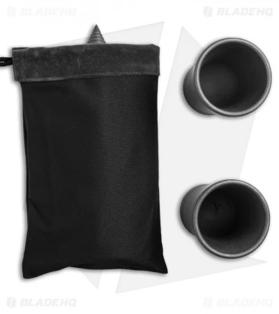 Microtech Titanium Flask Set + 2 Shot Glasses 4 Microtech Titanium Flask Set + 2 Shot Glasses - Image 4