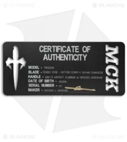 Marfione Custom Socom Bravo Tanto Knife Canvas Micarta (4" Mirror) 5 Marfione Custom Socom Bravo Tanto Knife Canvas Micarta (4" Mirror) -Microtech microtech troodon double edge cowry x san mal cert cm