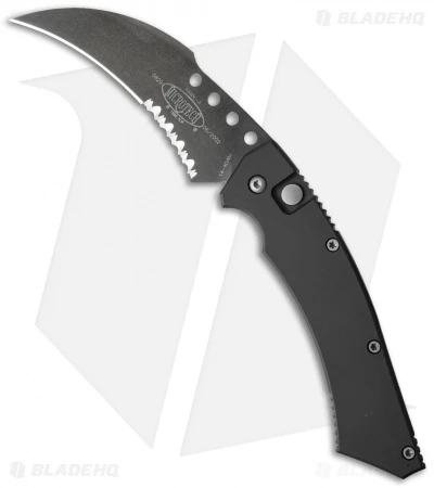 Microtech Hawk Automatic Knife (4" Black Serr) 06/2002 1 Microtech Hawk Automatic Knife (4" Black Serr) 06/2002
