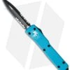 Microtech UTX-70 D/A OTF D/E Automatic Knife Turquoise (2.4" Black Serr) 147-2TQ