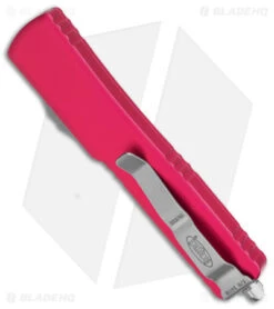 Microtech UTX-70 S/E OTF Automatic Knife Pink (2.4" Stonewash) 148-10PK 6 Microtech UTX-70 S/E OTF Automatic Knife Pink (2.4" Stonewash) 148-10PK -Microtech microtech utx 70 se otf ak pink 2in sw bhq 146575 td1 side