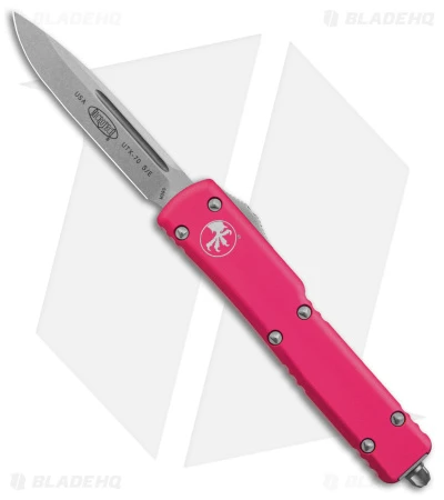 Microtech UTX-70 S/E OTF Automatic Knife Pink (2.4" Stonewash) 148-10PK 1 Microtech UTX-70 S/E OTF Automatic Knife Pink (2.4" Stonewash) 148-10PK